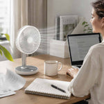 Statīvs ventilators uz kājas balts