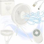 Mini stāvgalds ventilators balts