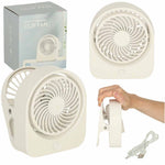 Mini galda ventilators ar USB klipu