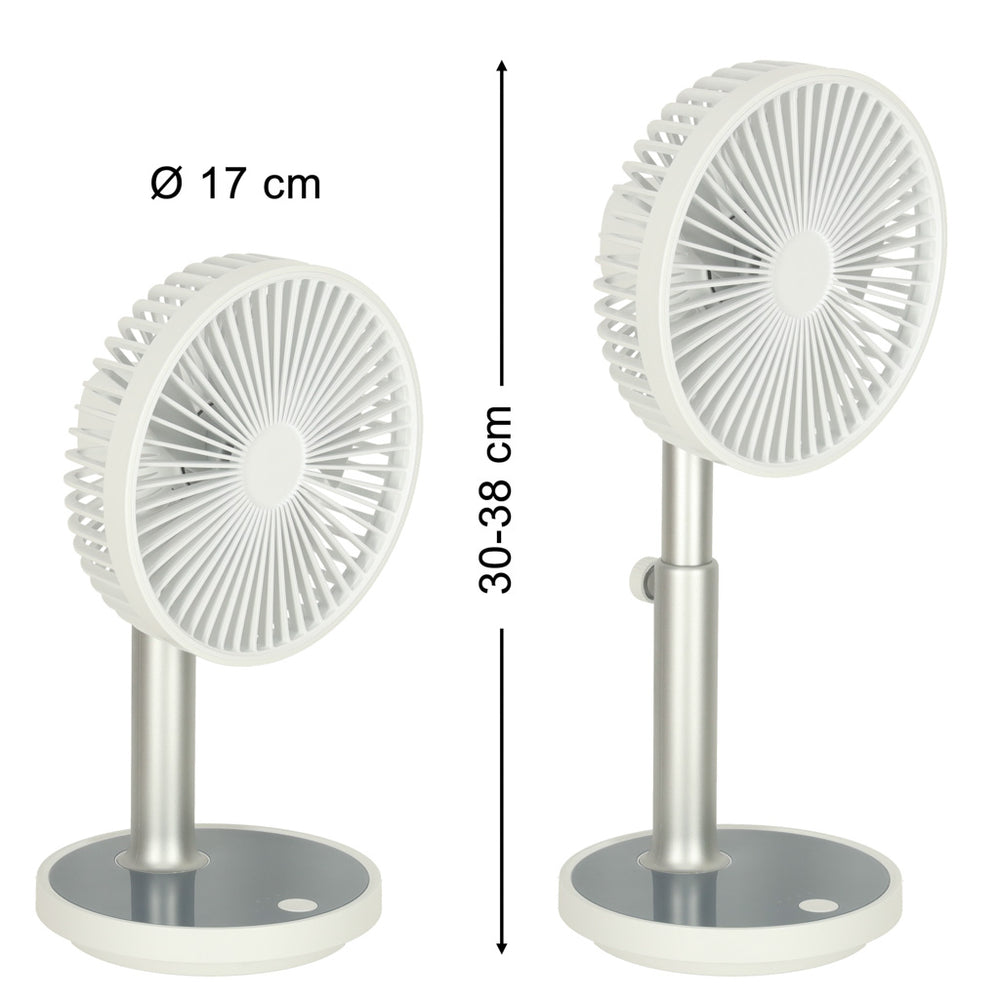 Statīvs ventilators uz kājas balts