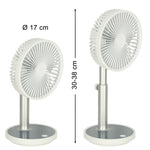 Statīvs ventilators uz kājas balts