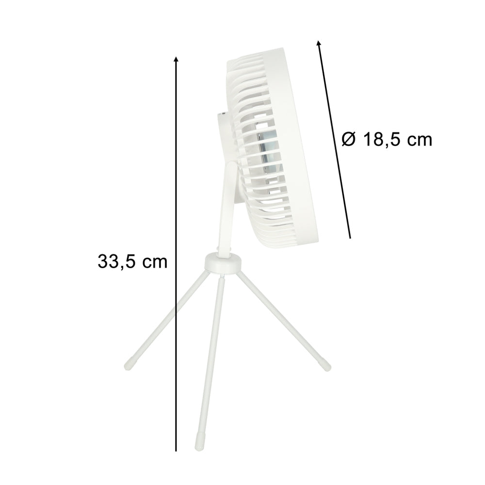 Mini stāvgalds ventilators balts