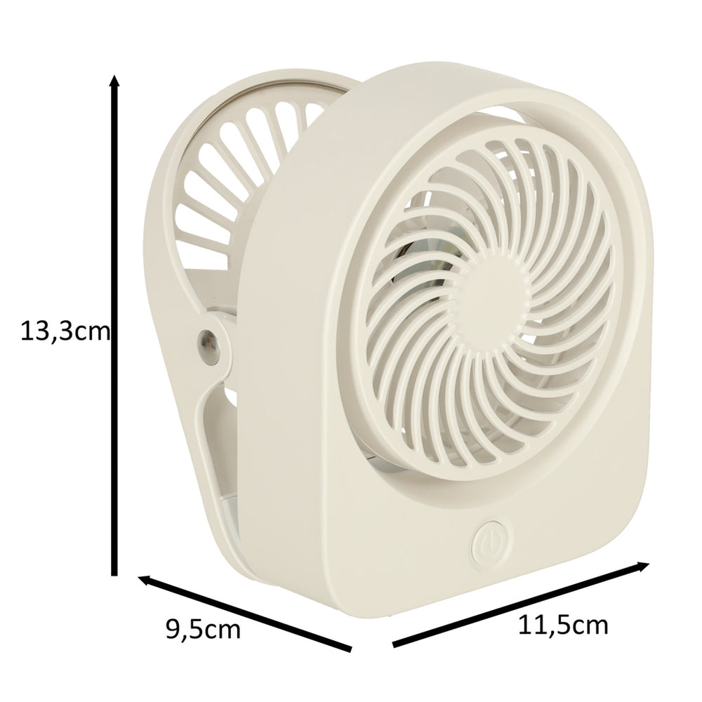 Mini galda ventilators ar USB klipu