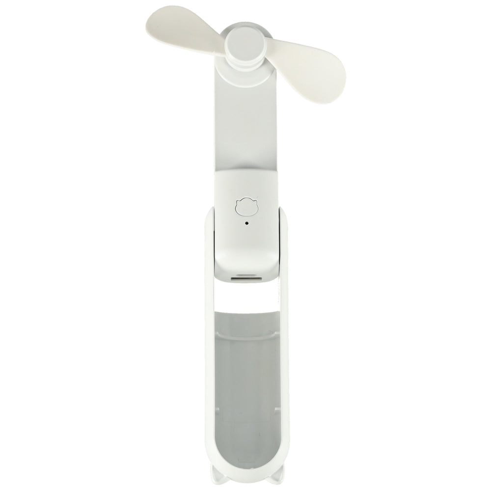 Rakstāmgalda ventilators mini rokas saliekamais ventilators portatīvais USB balts