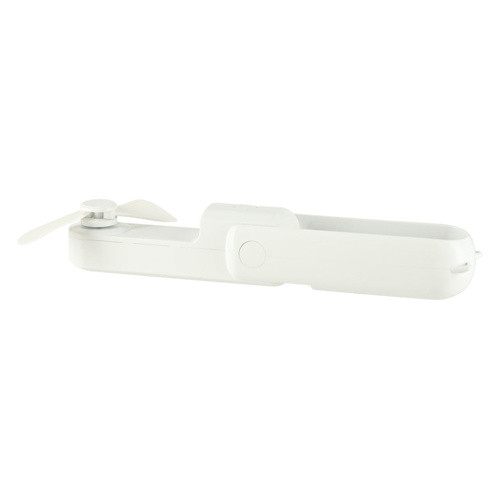 Rakstāmgalda ventilators mini rokas saliekamais ventilators portatīvais USB balts