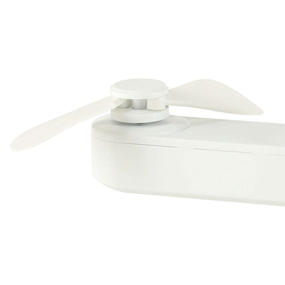 Rakstāmgalda ventilators mini rokas saliekamais ventilators portatīvais USB balts