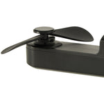 Rakstāmgalda ventilators mini rokas saliekamais ventilators portatīvais USB melns