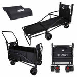LUARO saliekamais transporta ratiņš ar 2-in-1 lauka gultu