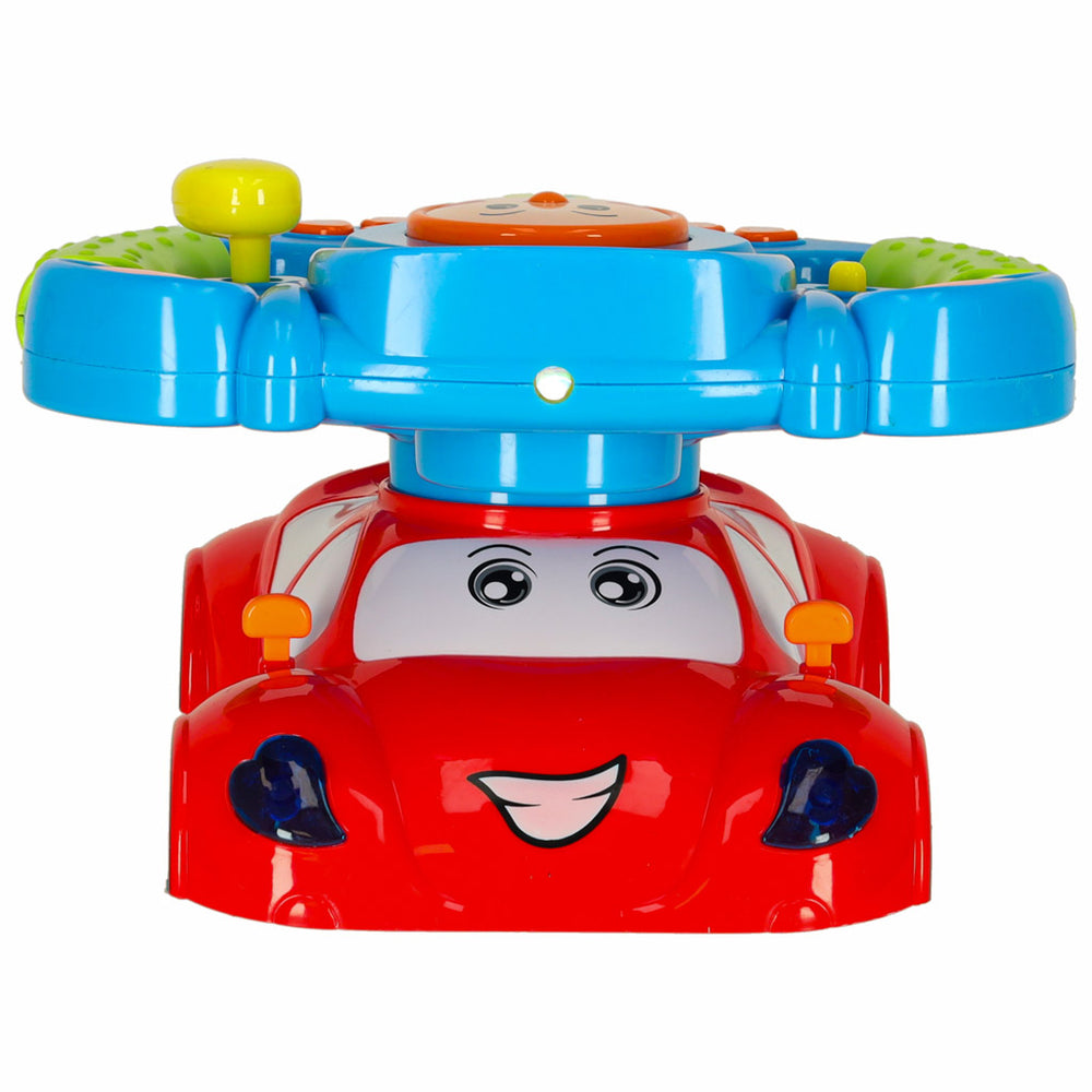 Interaktīvs bērnu stūres rata rotaļlietu simulators mūzikas skaņas gaismas projektors