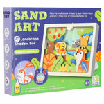 Smilšu krāsošanas komplekts – 3D smilšu gleznas, meža dzīvnieku komplekts