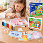 Smilšu krāsošanas komplekts – 3D smilšu gleznas, meža dzīvnieku komplekts
