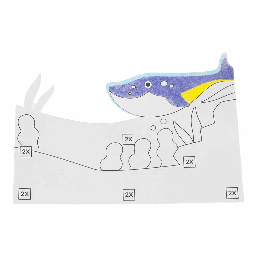 Smilšu krāsošanas komplekts – 3D smilšu gleznas, jūras dzīvnieku komplekts