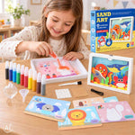 Smilšu krāsošanas komplekts – 3D smilšu gleznas, jūras dzīvnieku komplekts
