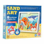 Smilšu krāsošanas komplekts – 3D smilšu gleznas, jūras dzīvnieku komplekts