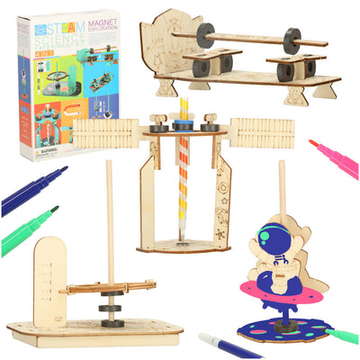 DIY zinātnisko eksperimentu komplekts magnetyc 4in1