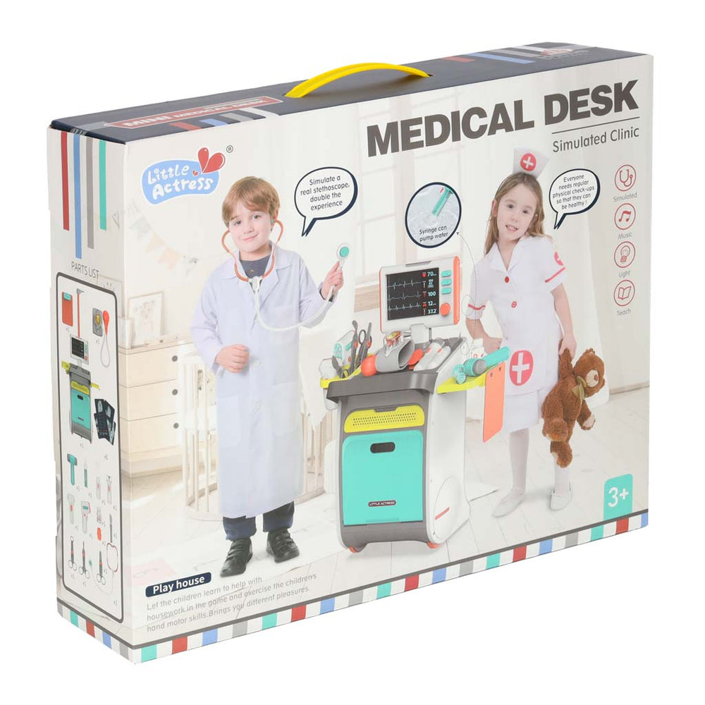 Ārsta stacija medicīniskais komplekts mazais ārsts 34 gab.