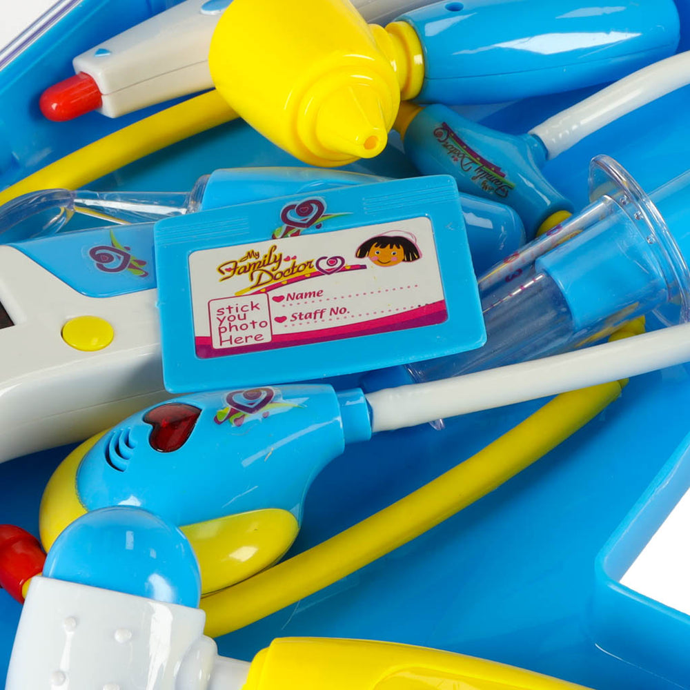 Doktora komplekts čemodānā DOKTORS +zilas gaismas