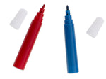 Plastmasas gleznu komplekts koferī 145el zils