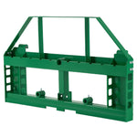VEVOR Skid Steer Pallet Frame, 1814 kg Rated Load Capacity, 115 cm Pallet Fork Frame Attachments with 50.8 mm Hitch Receiver & Spear Sleeves, Fit for John Deere Loaders Quick Attach Mount, Frame Only