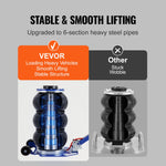 VEVOR Air Jack, 3 Ton/3000 kg Triple Bag Air Jack, Airbag Jack with Six Steel Pipes, Lift up to 44.9cm, 3-5 s Fast Lifting Pneumatic Jack, with Adjustable Long Handles for Cars, Garages, Repair (Blue)