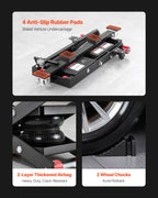VEVOR Air Portable Car Lift, 3 Ton Capacity, 550 mm Max Height, Adjustable Portable Air Car Lift with Airbag, Support Stands, Wheel Chocks, Rubber Pads, Heavy-Duty for Sedans, SUVs, Pickup Trucks