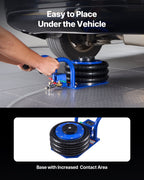VEVOR Air Jack, 3 Ton Triple Bag Air Jack, Airbag with Six Steel Pipes, Lift Up to 450 mm, 1-6 s Fast Lifting Pneumatic with Short Handles & Rubber Pad for Cars, SUVs, Pickup Trucks Repair, Garage