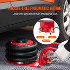 VEVOR Triple Bag Air Jack 3 Ton/6600 lbs Pneumatic Jack for Car SUV Lifting