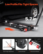 VEVOR Air Portable Car Lift, 3 Ton Capacity, 550 mm Max Height, Adjustable Portable Air Car Lift with Airbag, Support Stands, Wheel Chocks, Rubber Pads, Heavy-Duty for Sedans, SUVs, Pickup Trucks