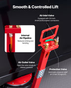 VEVOR Air Jack, 5 Ton Triple Bag Air Jack, Airbag with Six Steel Pipes, Lift Up to 464 mm, 4-10 s Fast Lifting Pneumatic with Adjustable Long Handle & Rubber Pad for Cars, SUVs, Pickup Trucks Repair