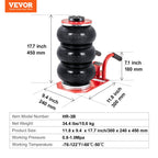 VEVOR Triple Bag Air Jack 3 Ton/6600 lbs Pneumatic Jack for Car SUV Lifting