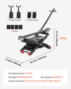 VEVOR Air Portable Car Lift, 3 Ton Capacity, 550 mm Max Height, Adjustable Portable Air Car Lift with Airbag, Support Stands, Wheel Chocks, Rubber Pads, Heavy-Duty for Sedans, SUVs, Pickup Trucks