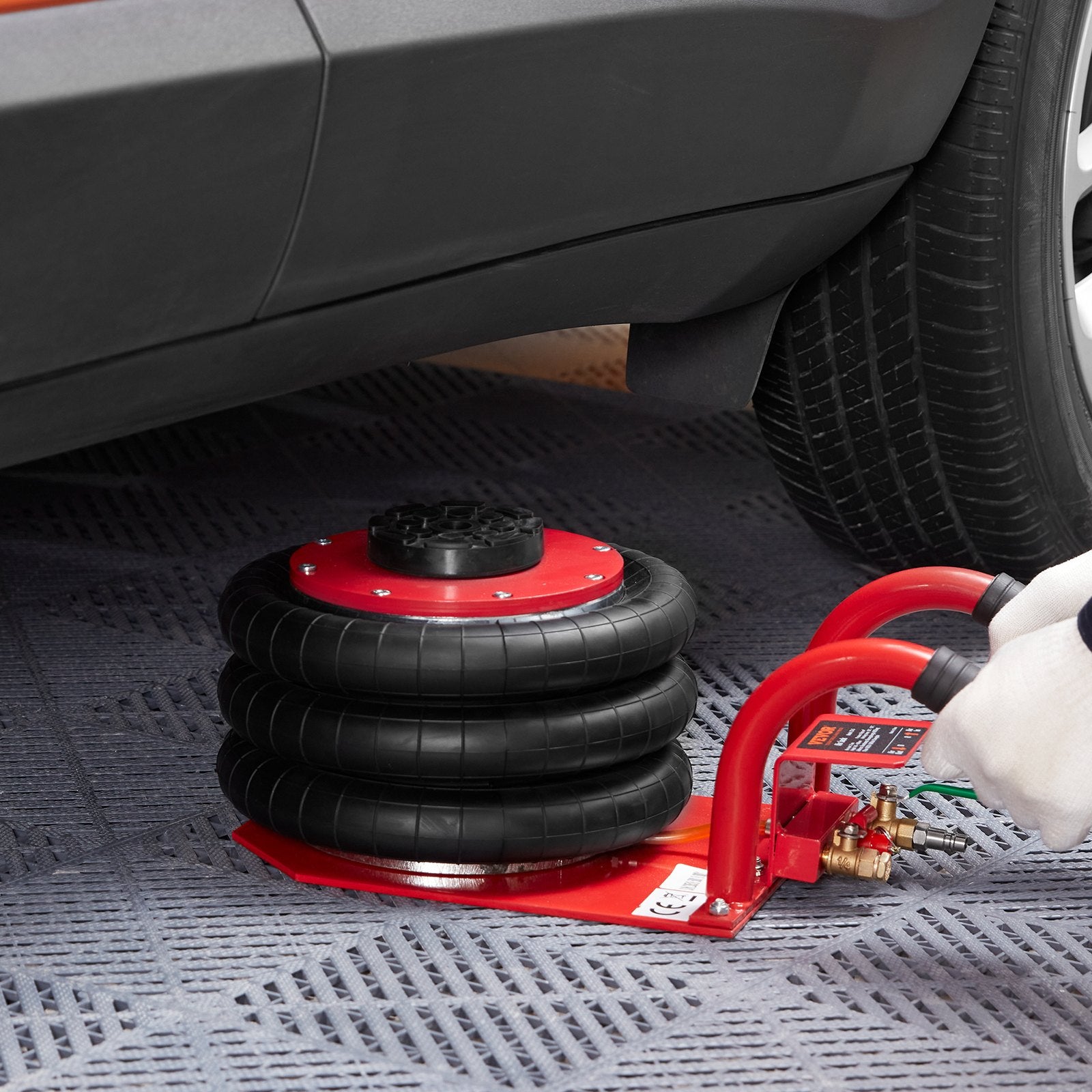 VEVOR Triple Bag Air Jack 3 Ton/6600 lbs Pneumatic Jack for Car SUV Lifting