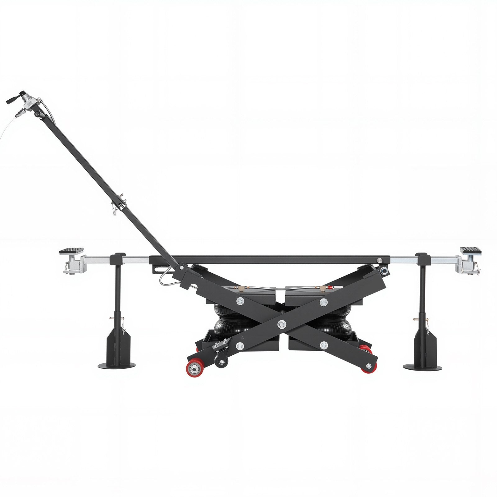 VEVOR Air Portable Car Lift, 3 Ton Capacity, 550 mm Max Height, Adjustable Portable Air Car Lift with Airbag, Support Stands, Wheel Chocks, Rubber Pads, Heavy-Duty for Sedans, SUVs, Pickup Trucks