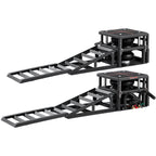 VEVOR Air Portable Car Lifts 2PCS, 5 Ton Capacity, 320 mm Max Height, Pneumatic Ramp Jacks with Airbags, Wheel Chocks, Extension Ramps, Heightened Columns, Heavy-Duty for Sedans, SUVs, Pickup Trucks