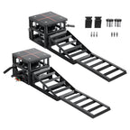 VEVOR Air Portable Car Lifts 2PCS, 5 Ton Capacity, 320 mm Max Height, Pneumatic Ramp Jacks with Airbags, Wheel Chocks, Extension Ramps, Heightened Columns, Heavy-Duty for Sedans, SUVs, Pickup Trucks