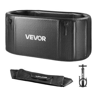 VEVOR Cold Plunge Tub, 817 L, Inflatable Ice Bath Tub Compatible with Water Chillers, Portable Cold Water Bathtub with Insulated Lid, for Athletes Recovery, 1500 x 800 x 760 mm (Chiller Not Included)