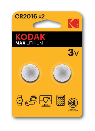 Battery KODAK MAX CR2016 2 pcs blister