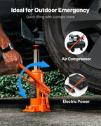 VEVOR Hydraulic Bottle Jack, 10 Ton Load Capacity, 235-470 mm Lifting Range, Heavy Duty Hydraulic Welded Bottle Jack for Car, SUV, Pickup, Auto Repair, House Lift and Agricultural Equipment, Orange