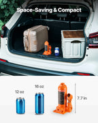 VEVOR Hydraulic Bottle Jack, 6 Ton Load Capacity, 195-375 mm Lifting Range, Heavy Duty Hydraulic Welded Bottle Jack for Car, SUV, Pickup, Auto Repair, House Lift and Agricultural Equipment, Orange