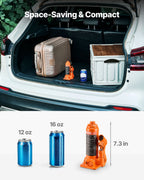 VEVOR Hydraulic Bottle Jack, 4 Ton Load Capacity, 185-350 mm Lifting Range, Heavy Duty Hydraulic Welded Bottle Jack for Car, SUV, Pickup, Auto Repair, House Lift and Agricultural Equipment, Orange