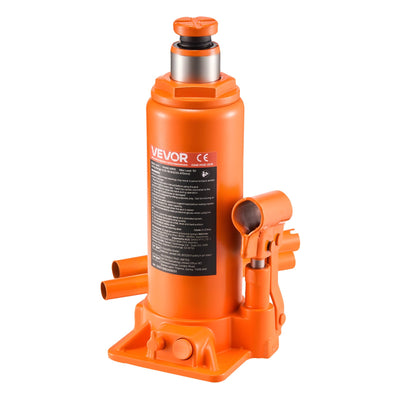 VEVOR Hydraulic Bottle Jack, 10 Ton Load Capacity, 235-470 mm Lifting Range, Heavy Duty Hydraulic Welded Bottle Jack for Car, SUV, Pickup, Auto Repair, House Lift and Agricultural Equipment, Orange