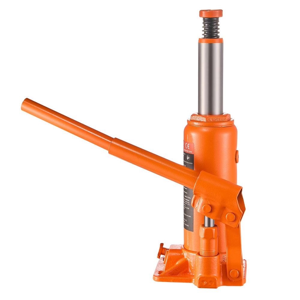 VEVOR Hydraulic Bottle Jack, 6 Ton Load Capacity, 195-375 mm Lifting Range, Heavy Duty Hydraulic Welded Bottle Jack for Car, SUV, Pickup, Auto Repair, House Lift and Agricultural Equipment, Orange