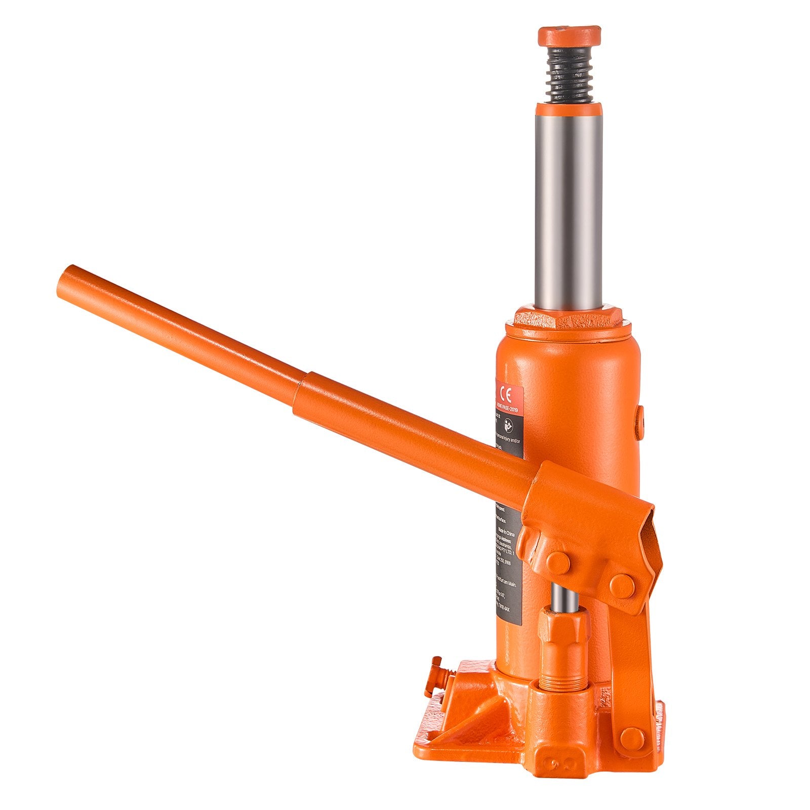VEVOR Hydraulic Bottle Jack, 6 Ton Load Capacity, 195-375 mm Lifting Range, Heavy Duty Hydraulic Welded Bottle Jack for Car, SUV, Pickup, Auto Repair, House Lift and Agricultural Equipment, Orange