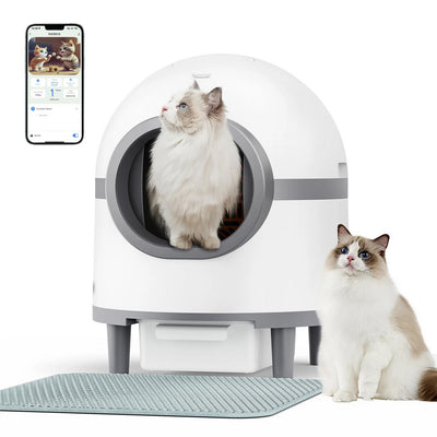 NUXIE® Kuweta samoczyszcząca dla kota inteligentna smart wifi aplikacja 60l