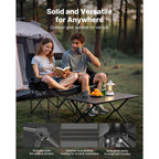 VEVOR Double Camping Chair, Oversized Two Person Camp Chair with 300 kg Heavy Duty Support, with Dual Cup Holders, Wine Glass Holders, Magazine Straps, Carry Bags for Outdoor, Beach, 1 Pack