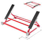 VEVOR Portable Car Lift, 2 Ton Capacity, Heavy Duty Steel Quick Lift with 585 mm Max Height, Adjustable Width and Wheels, Manual Lifting for Cars, Compact SUVs, Mini Trucks, Home Garage or Shop Use