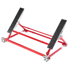 VEVOR Portable Car Lift, 2 Ton Capacity, Heavy Duty Steel Quick Lift with 585 mm Max Height, Adjustable Width and Wheels, Manual Lifting for Cars, Compact SUVs, Mini Trucks, Home Garage or Shop Use