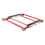 VEVOR Portable Car Lift, 2 Ton Capacity, Heavy Duty Steel Quick Lift with 585 mm Max Height, Adjustable Width and Wheels, Manual Lifting for Cars, Compact SUVs, Mini Trucks, Home Garage or Shop Use