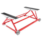 VEVOR Portable Car Lift, 2 Ton Capacity, Heavy Duty Steel Quick Lift with 585 mm Max Height, Adjustable Width and Wheels, Manual Lifting for Cars, Compact SUVs, Mini Trucks, Home Garage or Shop Use
