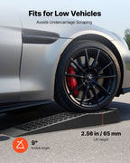 VEVOR Car Ramps, 4 PCS 9072 kg GVW Capacity, 65 mm Lift Height, Portable Low Profile Car Service Ramps for Home Garage Maintenance & Oil Changes, Heavy Duty for Low Chassis Vehicle & Support Jack